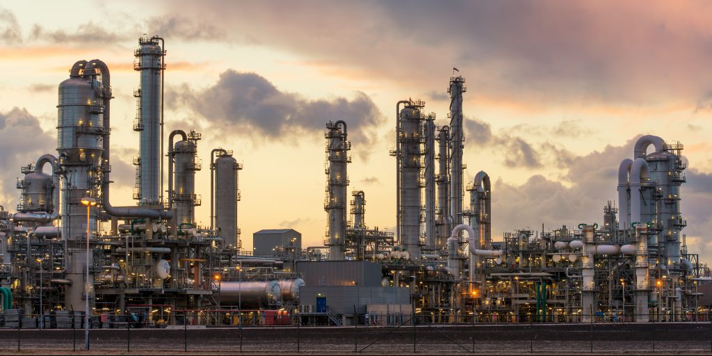 Oil refinery at the harbor in Rotterdam, Netherlands Runtime Engineering